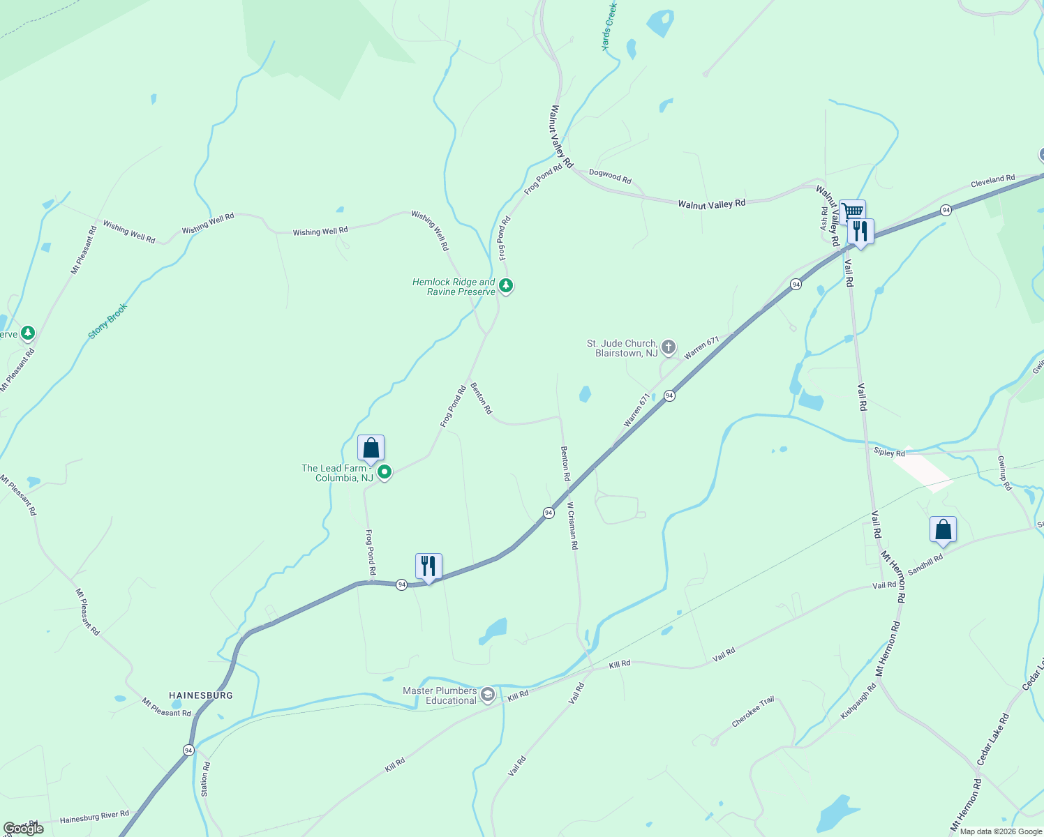 map of restaurants, bars, coffee shops, grocery stores, and more near 18 Benton Rd in Columbia