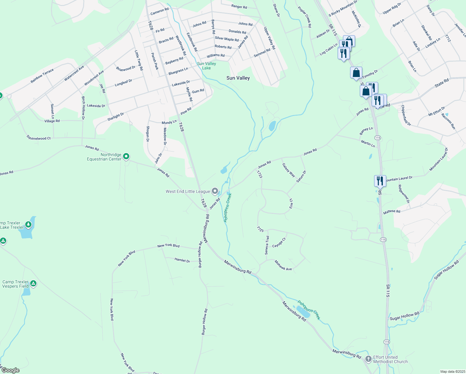 910 Jonas Road, Effort PA Walk Score