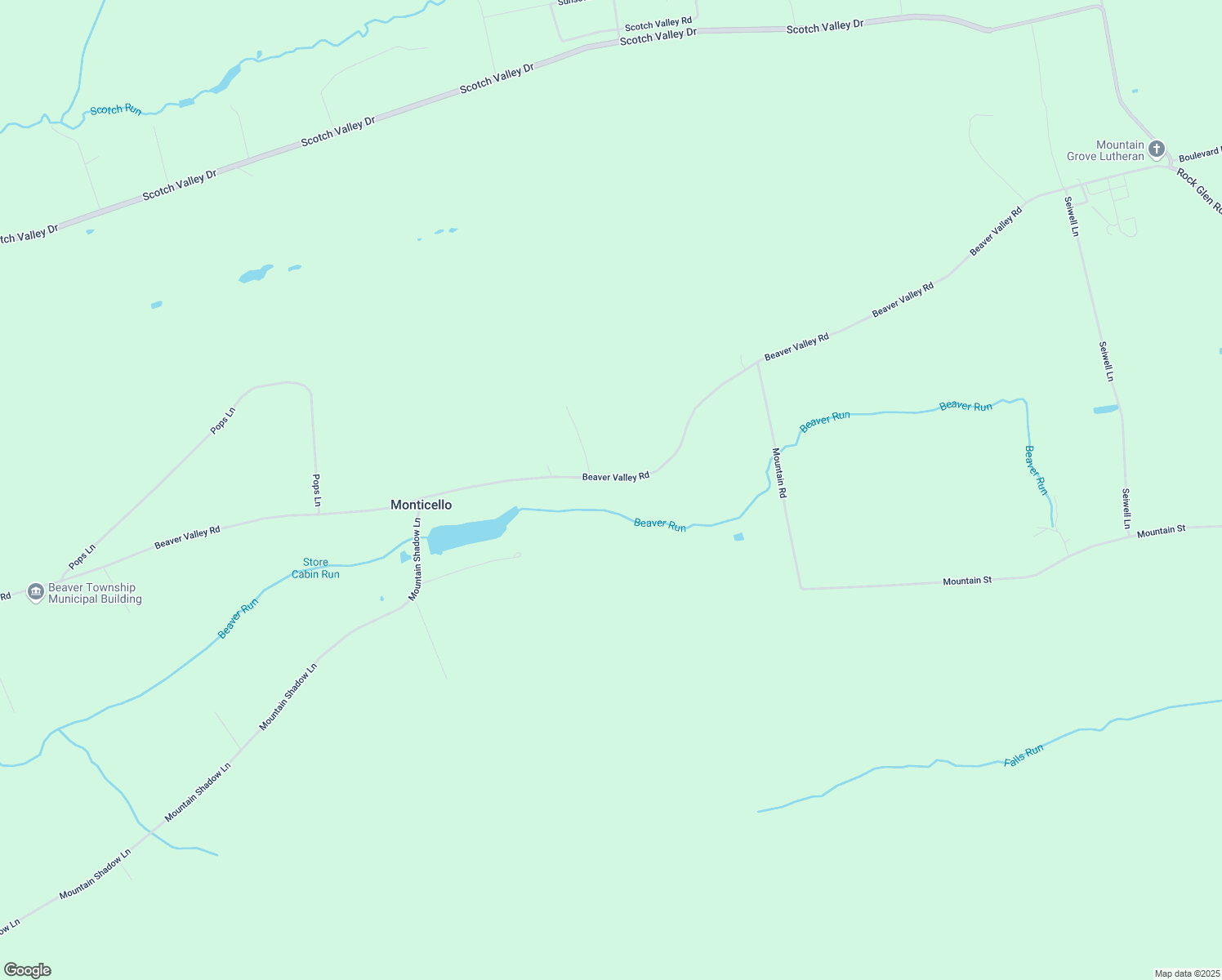 map of restaurants, bars, coffee shops, grocery stores, and more near 998 Beaver Valley Road in Bloomsburg