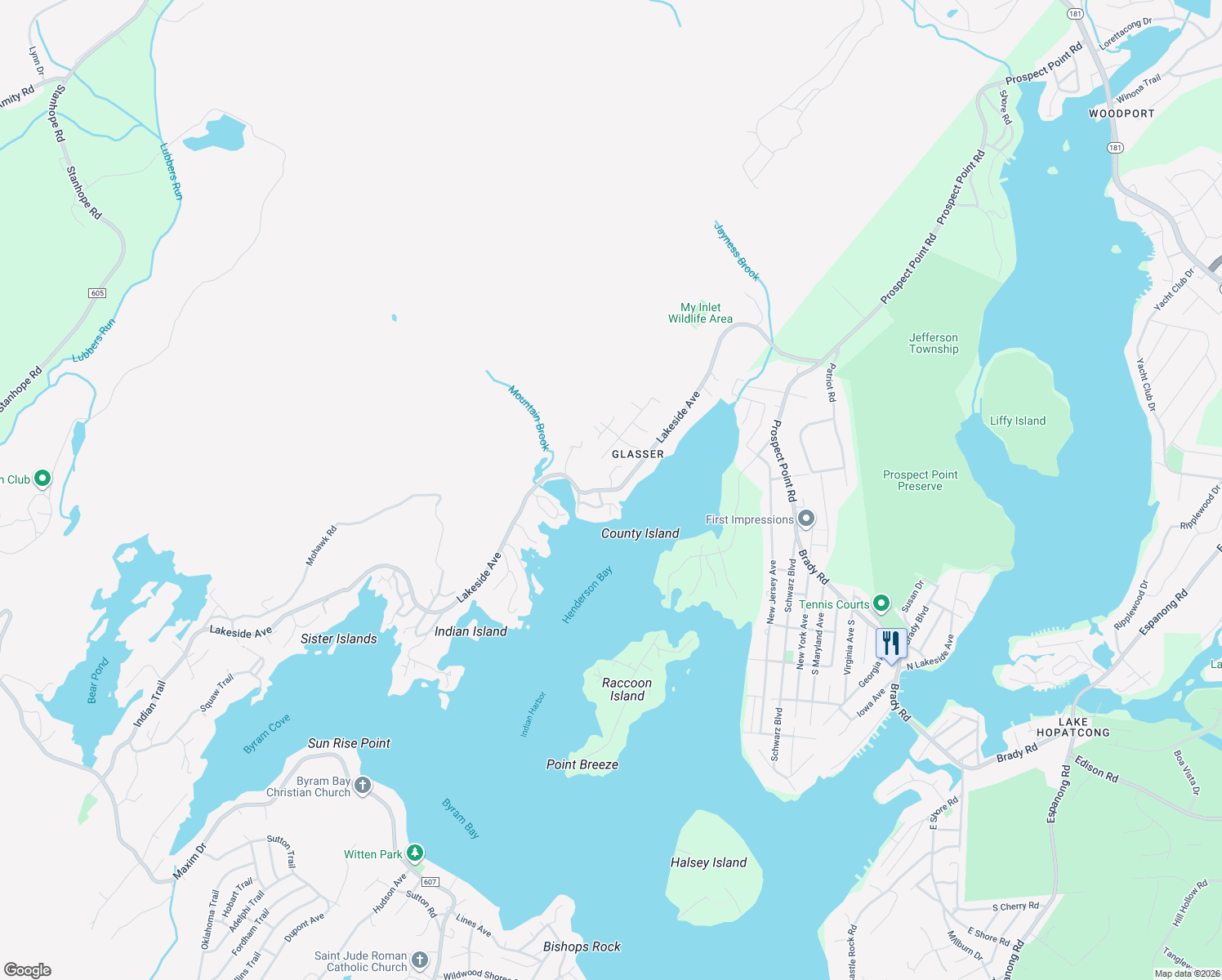 map of restaurants, bars, coffee shops, grocery stores, and more near 15 Rocky Trail in Andover