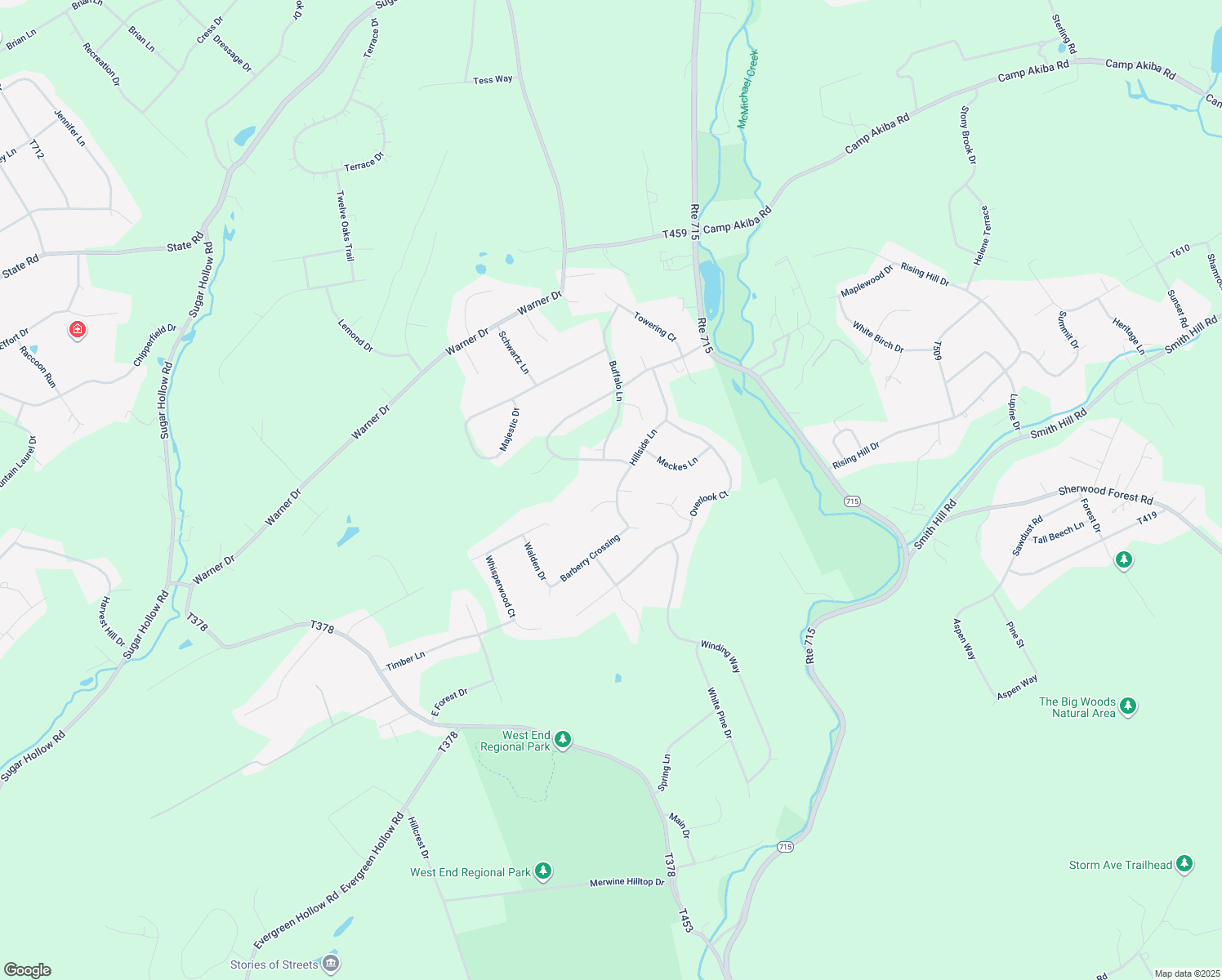 map of restaurants, bars, coffee shops, grocery stores, and more near 182 Hillside Lane in Saylorsburg