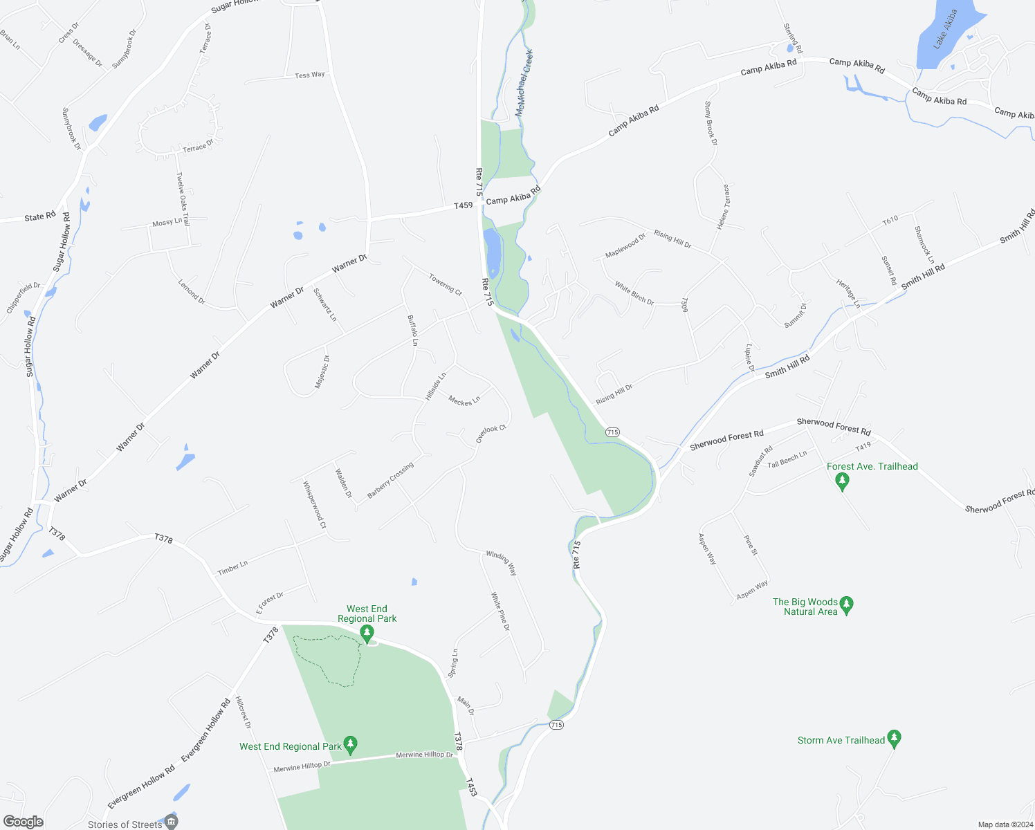 map of restaurants, bars, coffee shops, grocery stores, and more near 1147 Overlook Court in Saylorsburg