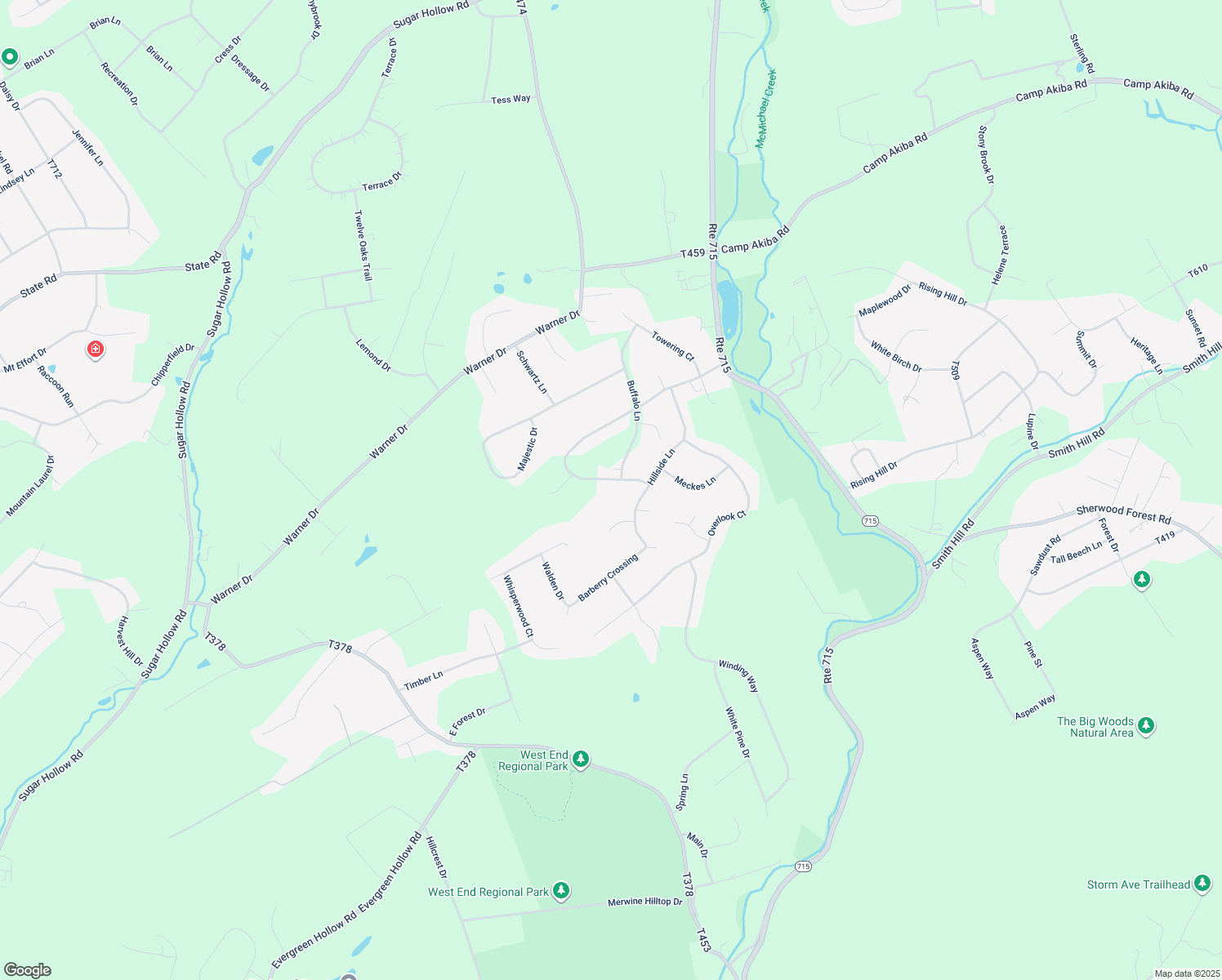 map of restaurants, bars, coffee shops, grocery stores, and more near 244 Woods Crossing in Saylorsburg