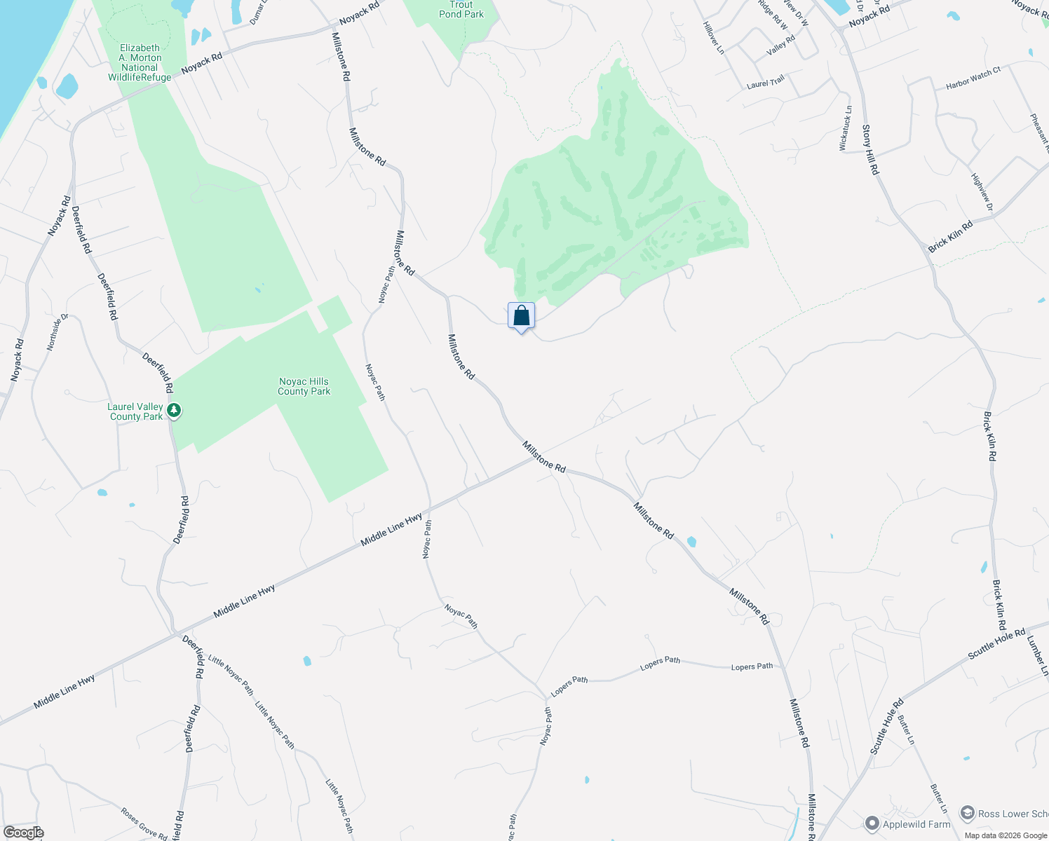map of restaurants, bars, coffee shops, grocery stores, and more near 956 Millstone Road in Sag Harbor