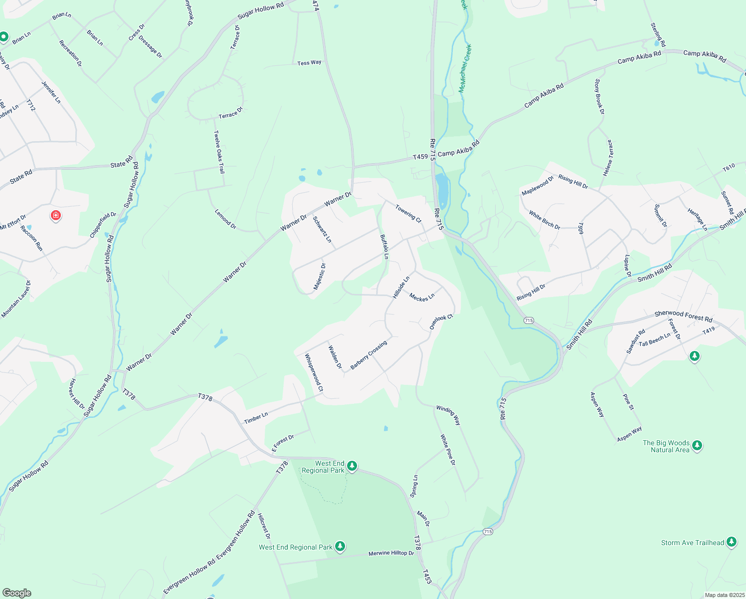 map of restaurants, bars, coffee shops, grocery stores, and more near 244 Woods Crossing in Saylorsburg