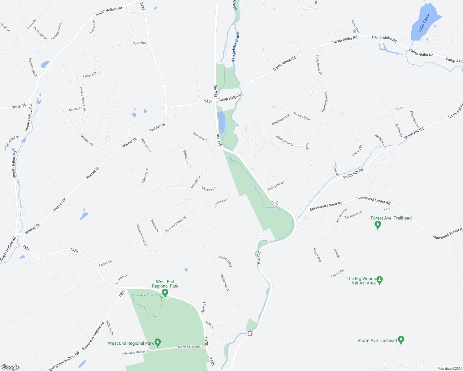 map of restaurants, bars, coffee shops, grocery stores, and more near 1147 Overlook Court in Saylorsburg