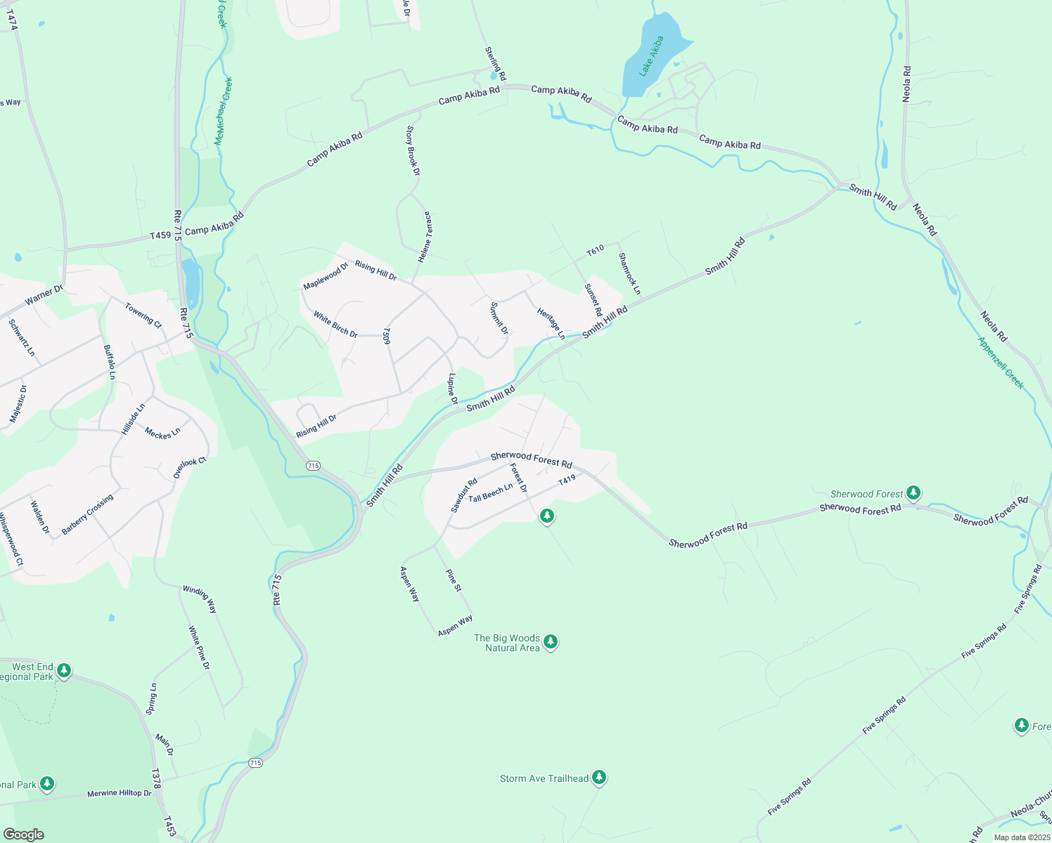 map of restaurants, bars, coffee shops, grocery stores, and more near 125 Hannon Lane in Saylorsburg