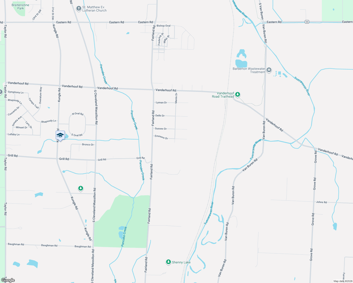 map of restaurants, bars, coffee shops, grocery stores, and more near 2556 Emmons Dr in Clinton