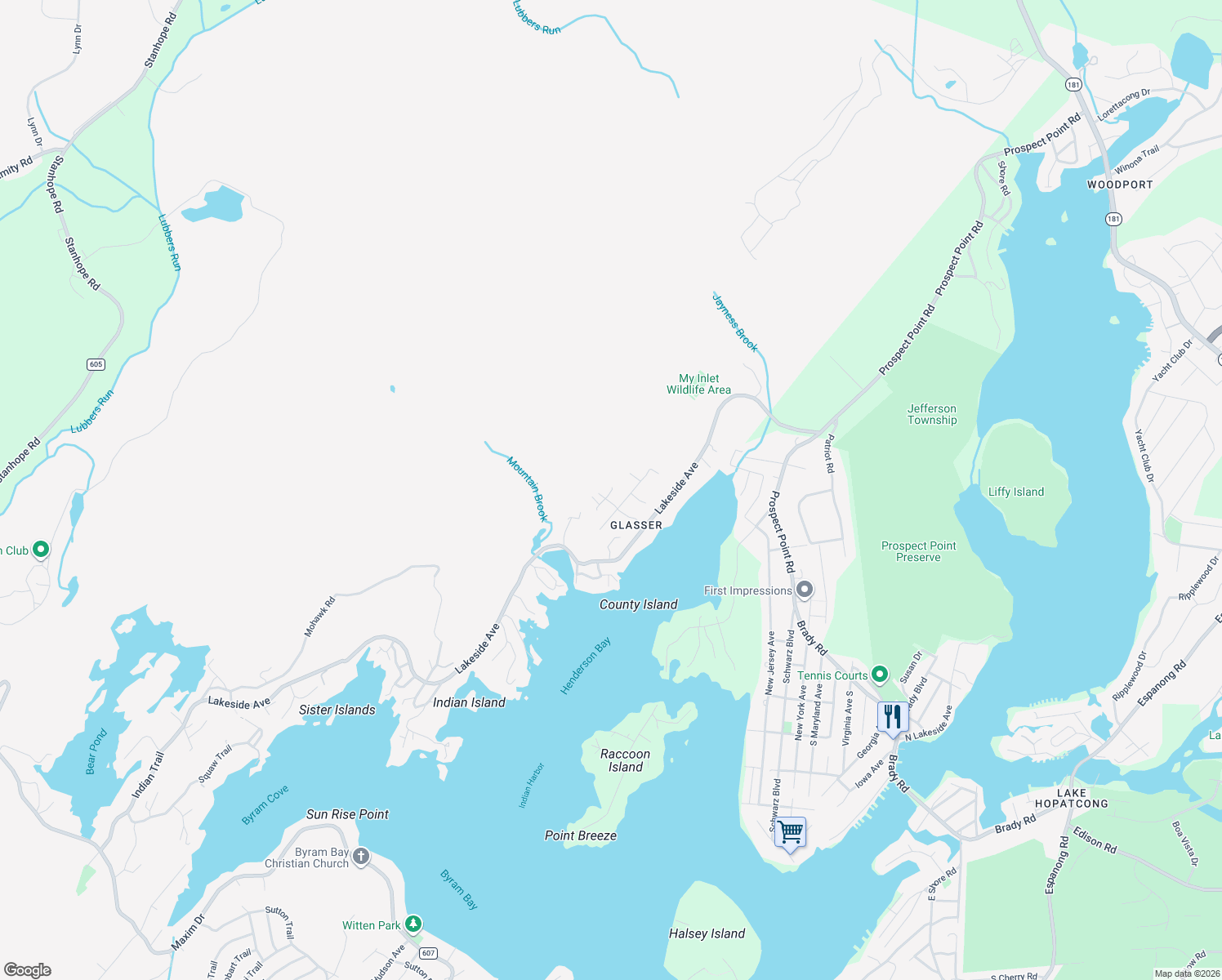 map of restaurants, bars, coffee shops, grocery stores, and more near 38 Isabelle Avenue in Andover