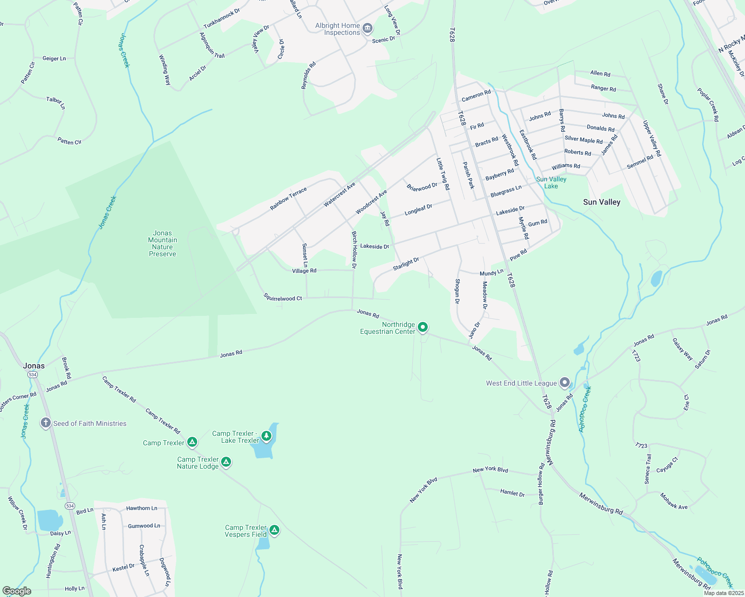 map of restaurants, bars, coffee shops, grocery stores, and more near 127 Starlight Dr in Effort
