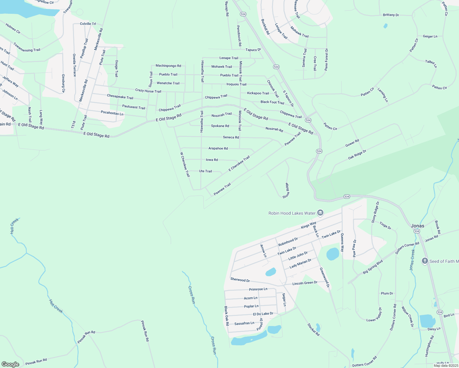 map of restaurants, bars, coffee shops, grocery stores, and more near 133 Pawnee Trail in Albrightsville