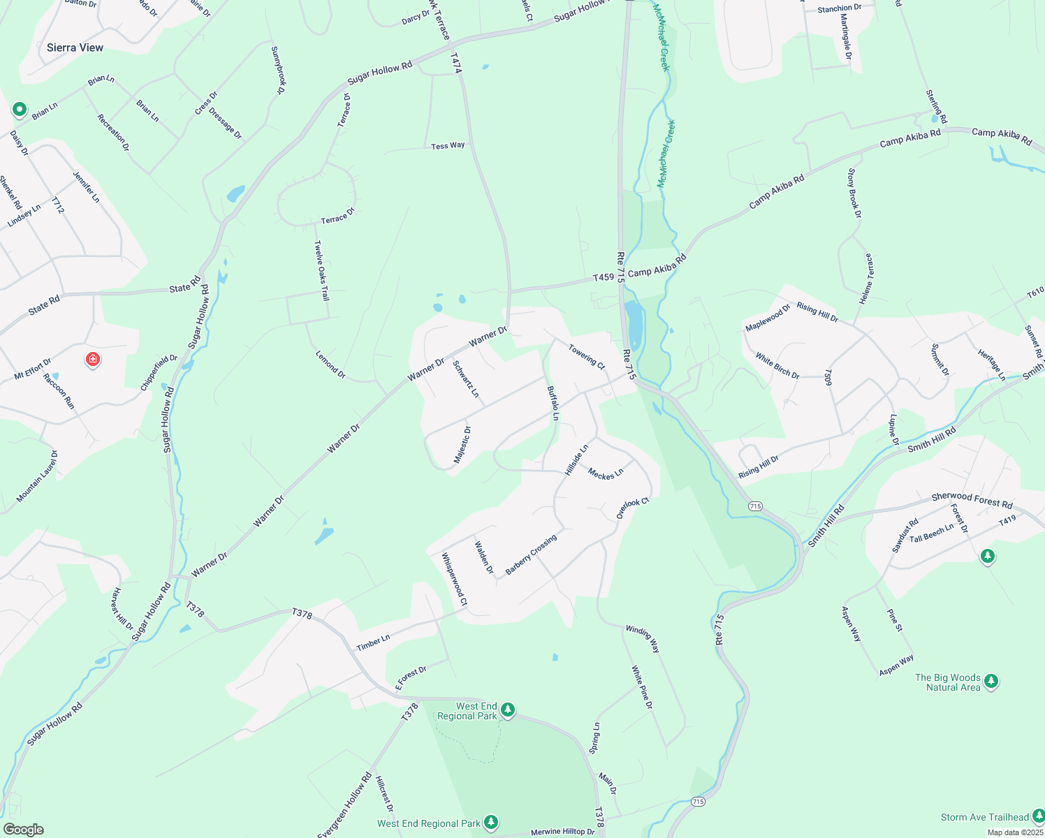 map of restaurants, bars, coffee shops, grocery stores, and more near 184 Woods Crossing in Saylorsburg