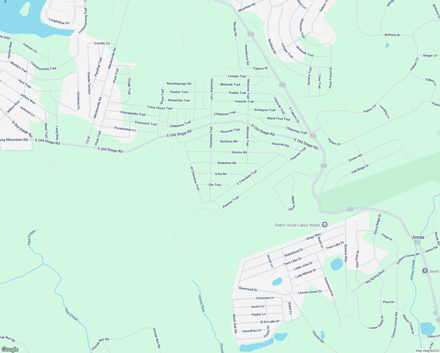 map of restaurants, bars, coffee shops, grocery stores, and more near 42 Iowa Road in Albrightsville