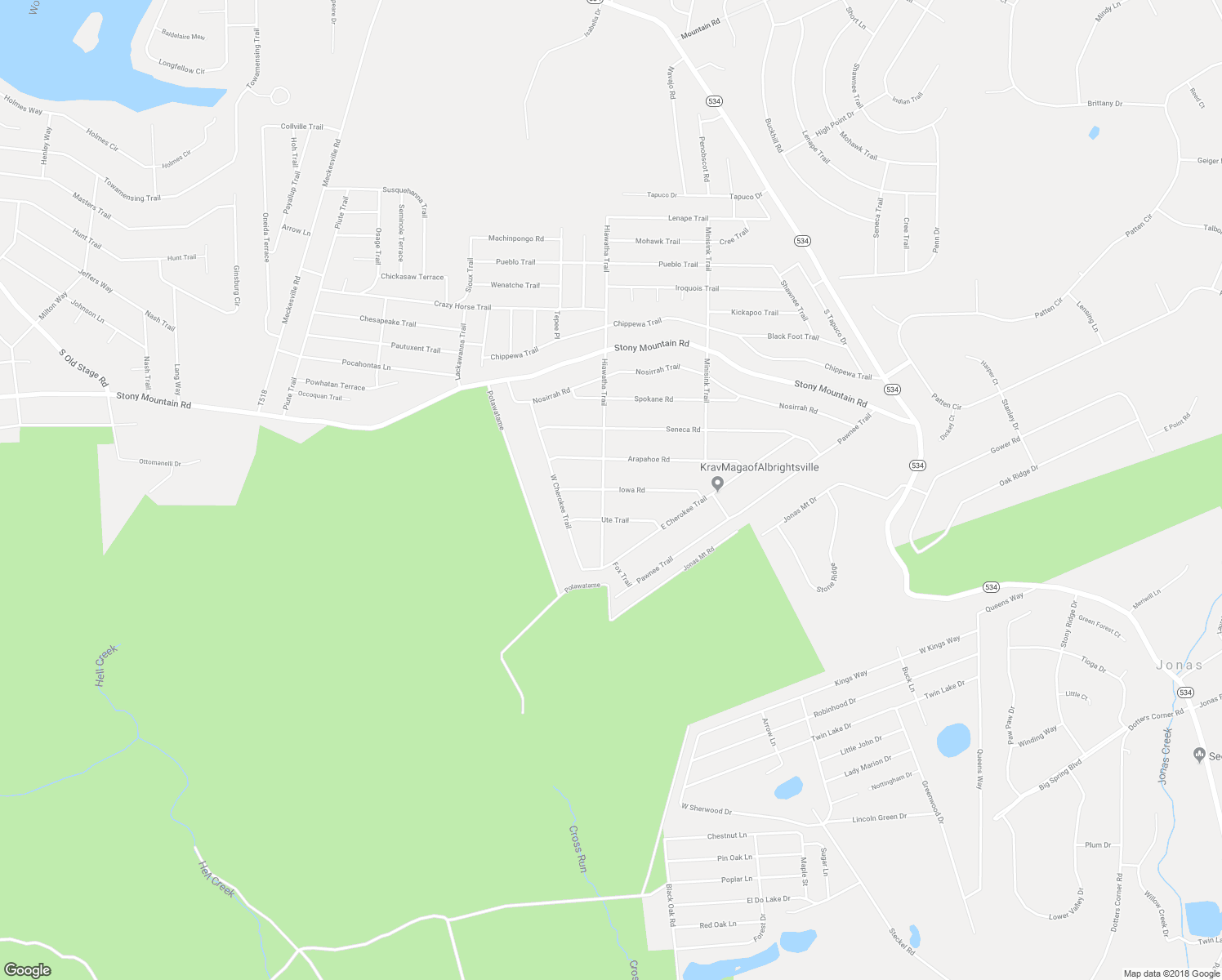 map of restaurants, bars, coffee shops, grocery stores, and more near 15 Iowa Road in Albrightsville