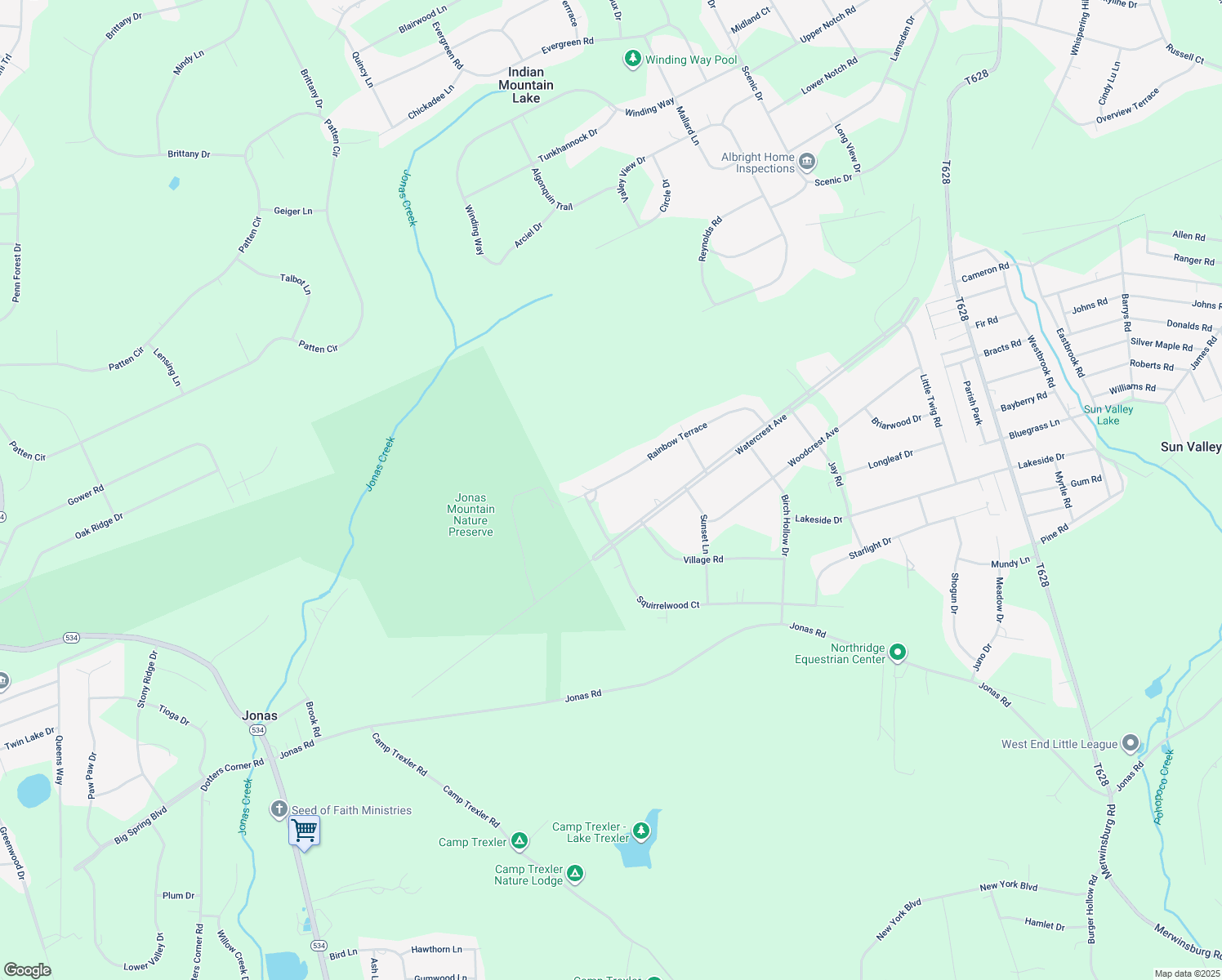 map of restaurants, bars, coffee shops, grocery stores, and more near 711 Rainbow Terrace in Effort
