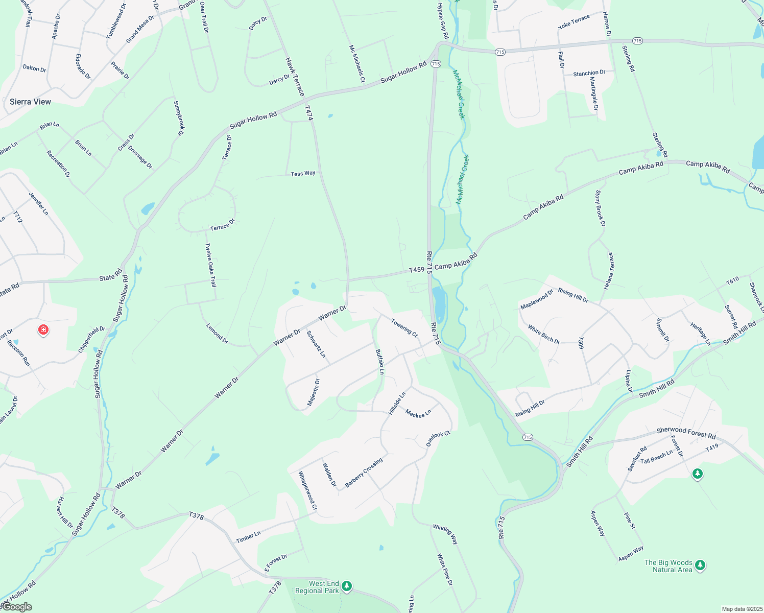 map of restaurants, bars, coffee shops, grocery stores, and more near 150 Towering Court in Saylorsburg