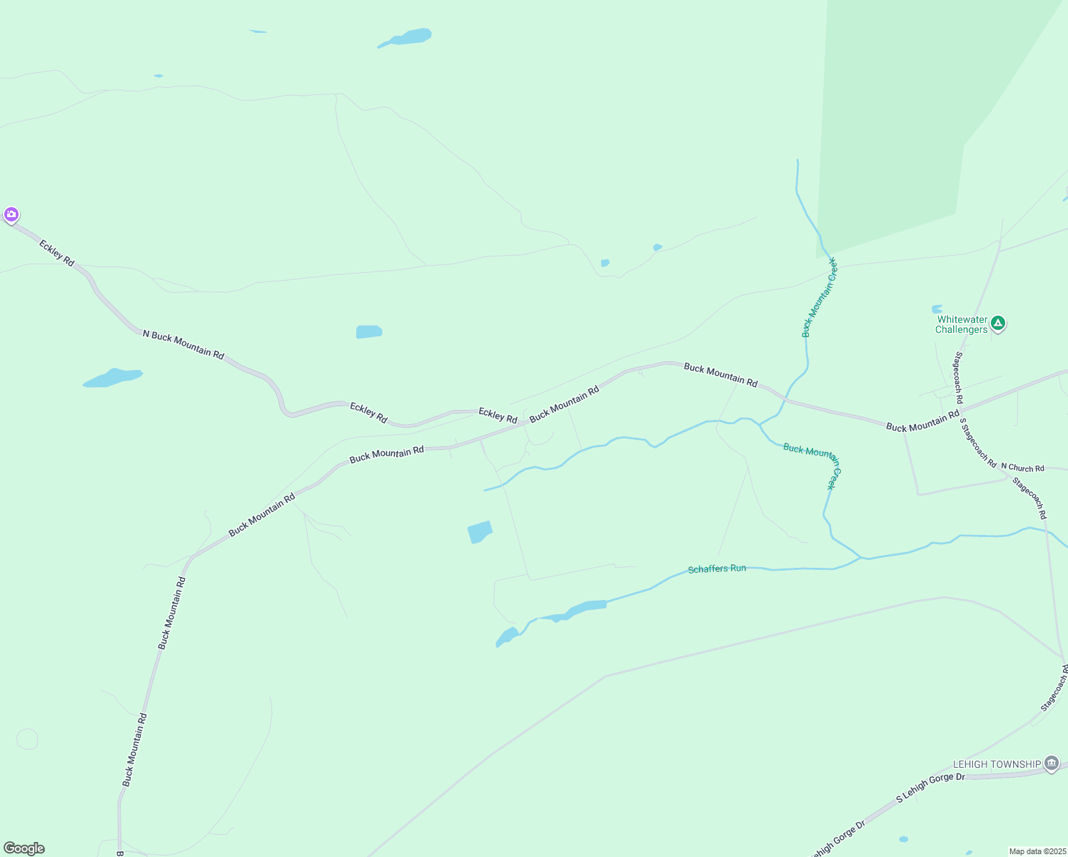 map of restaurants, bars, coffee shops, grocery stores, and more near 2445 Buck Mountain Road in Weatherly
