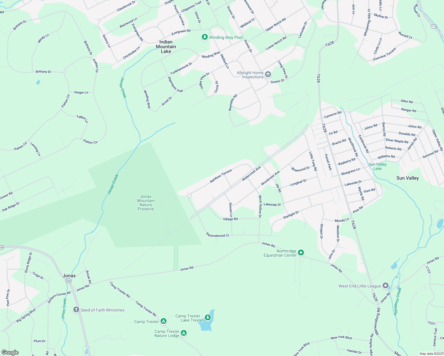 map of restaurants, bars, coffee shops, grocery stores, and more near 121 Kelly Hill Road in Effort