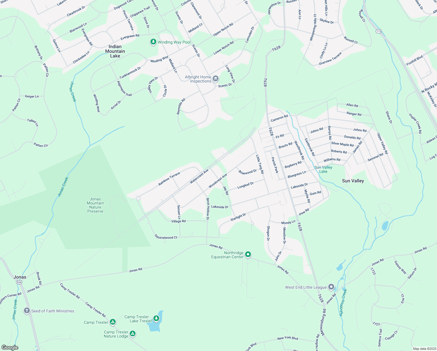 map of restaurants, bars, coffee shops, grocery stores, and more near 3189 Woodcrest Avenue in Effort