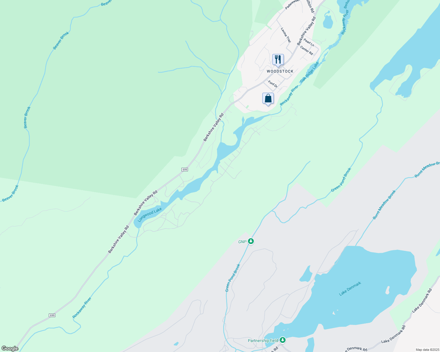map of restaurants, bars, coffee shops, grocery stores, and more near 6 Redmans Drive in Jefferson