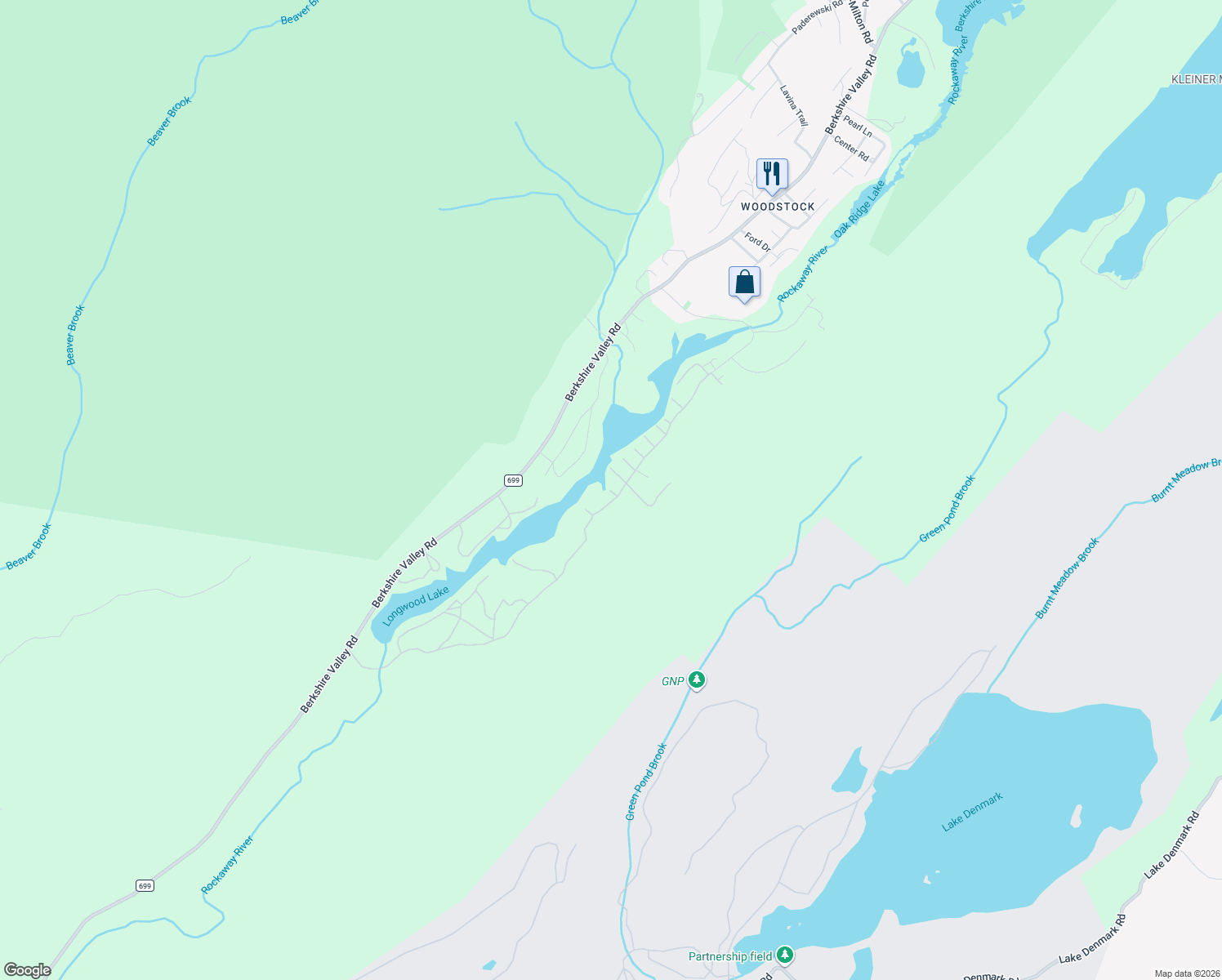 map of restaurants, bars, coffee shops, grocery stores, and more near 6 Redmans Drive in Jefferson