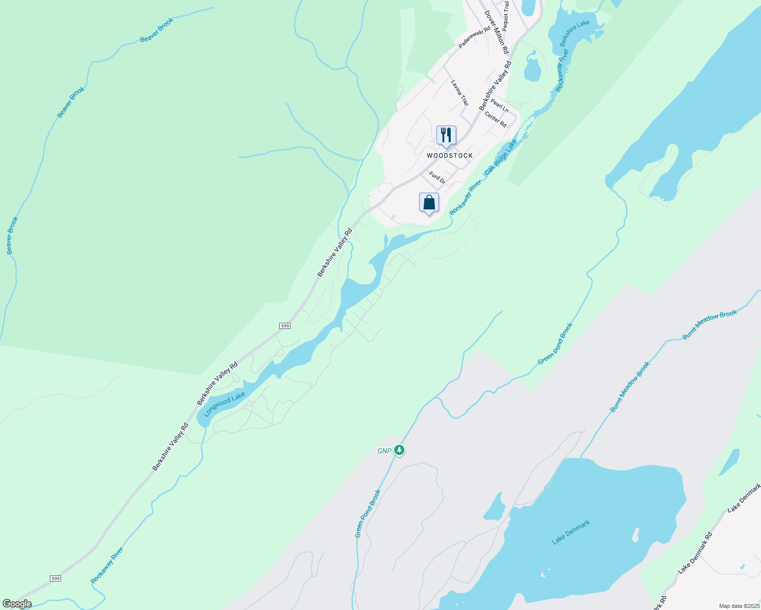 map of restaurants, bars, coffee shops, grocery stores, and more near 119 Longwood Lake Road in Jefferson