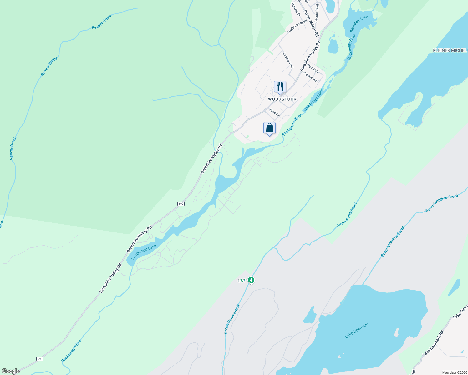 map of restaurants, bars, coffee shops, grocery stores, and more near 119 Longwood Lake Road in Jefferson