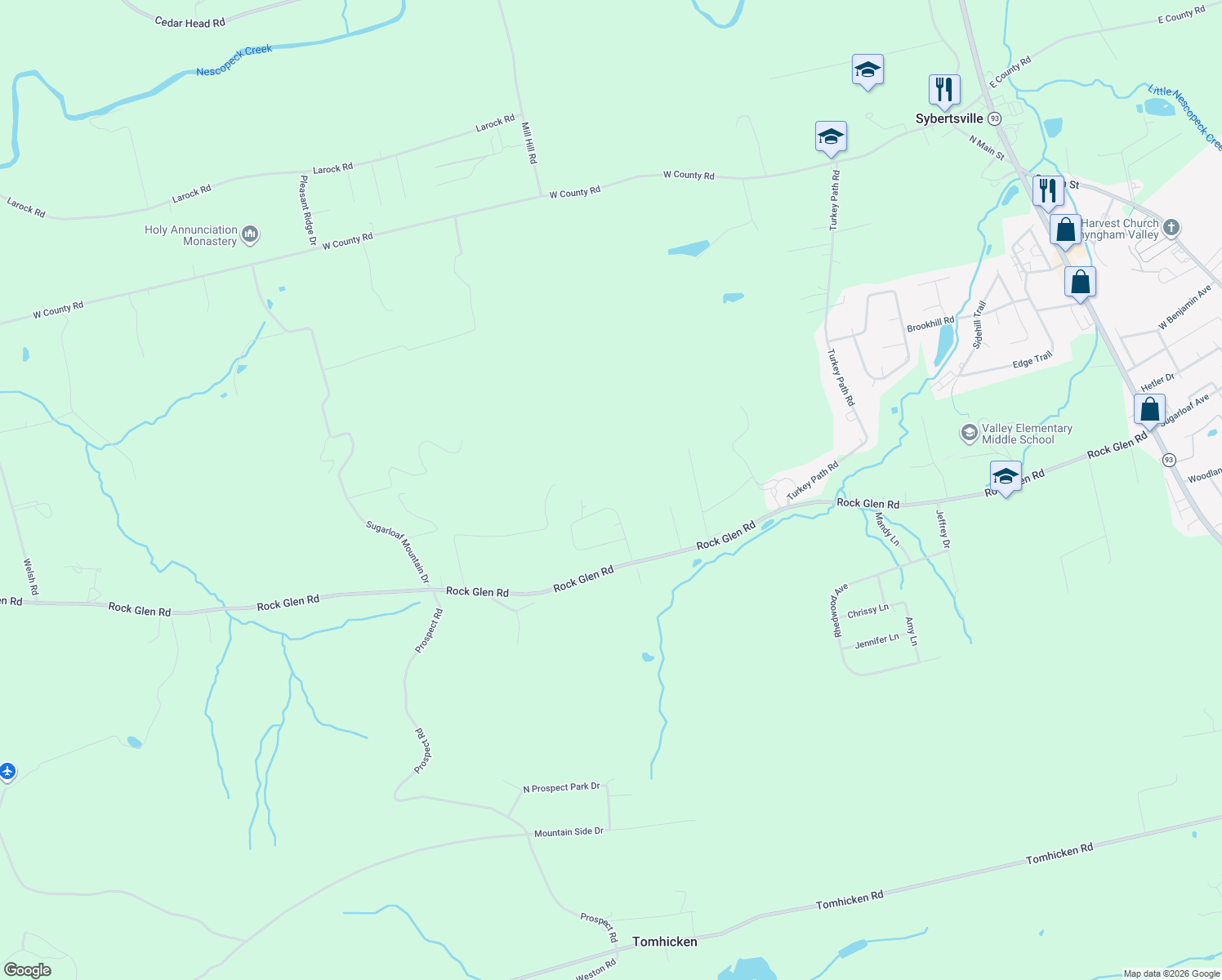 map of restaurants, bars, coffee shops, grocery stores, and more near 133 T-436 in Sugarloaf