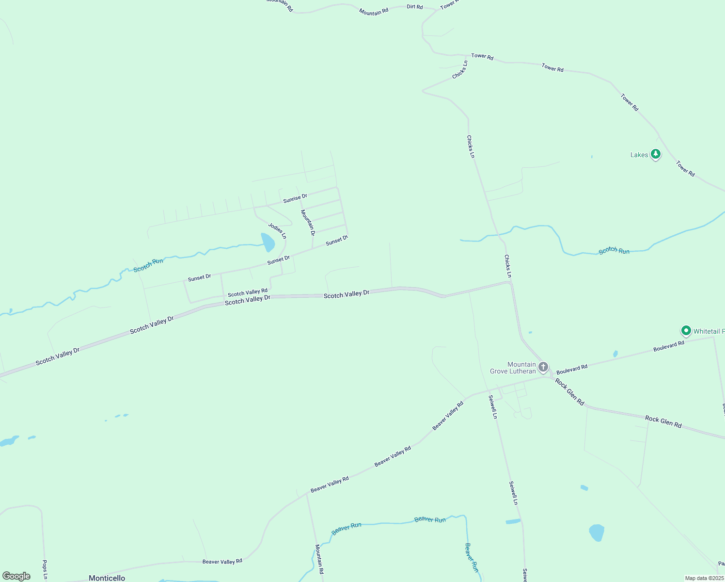 map of restaurants, bars, coffee shops, grocery stores, and more near 1469 Scotch Valley Drive in Bloomsburg