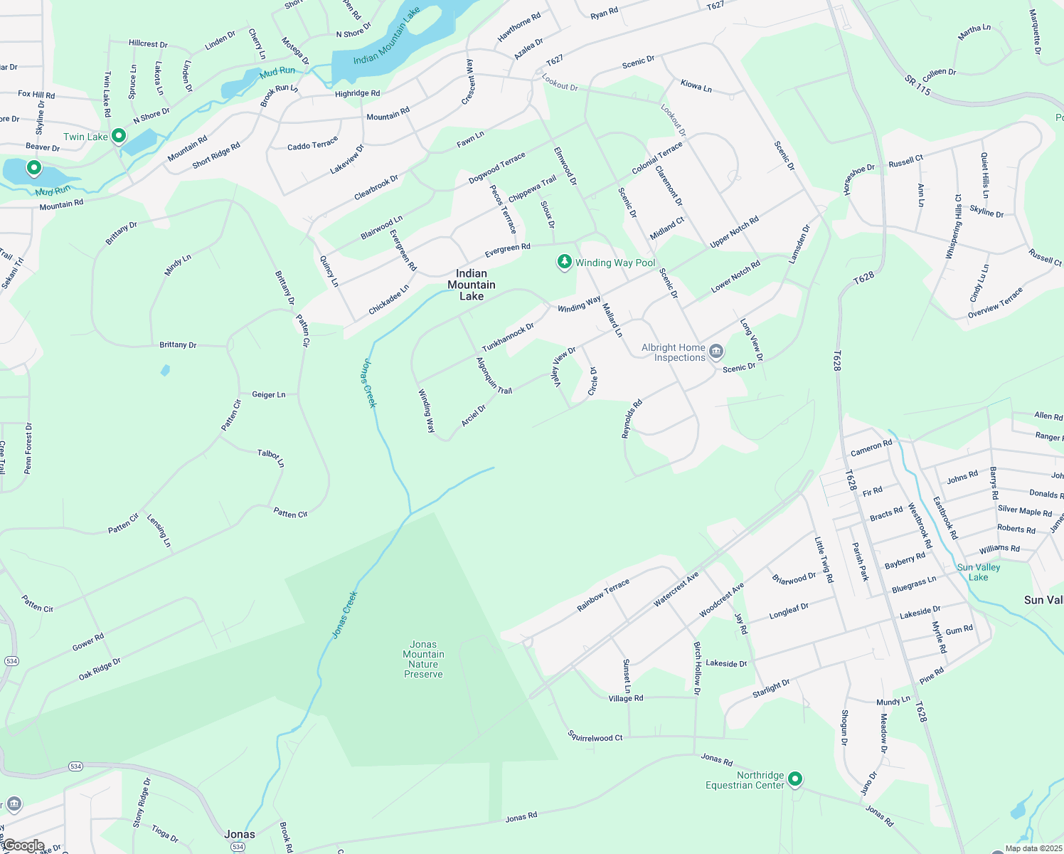 map of restaurants, bars, coffee shops, grocery stores, and more near 2912 Circle Drive in Effort