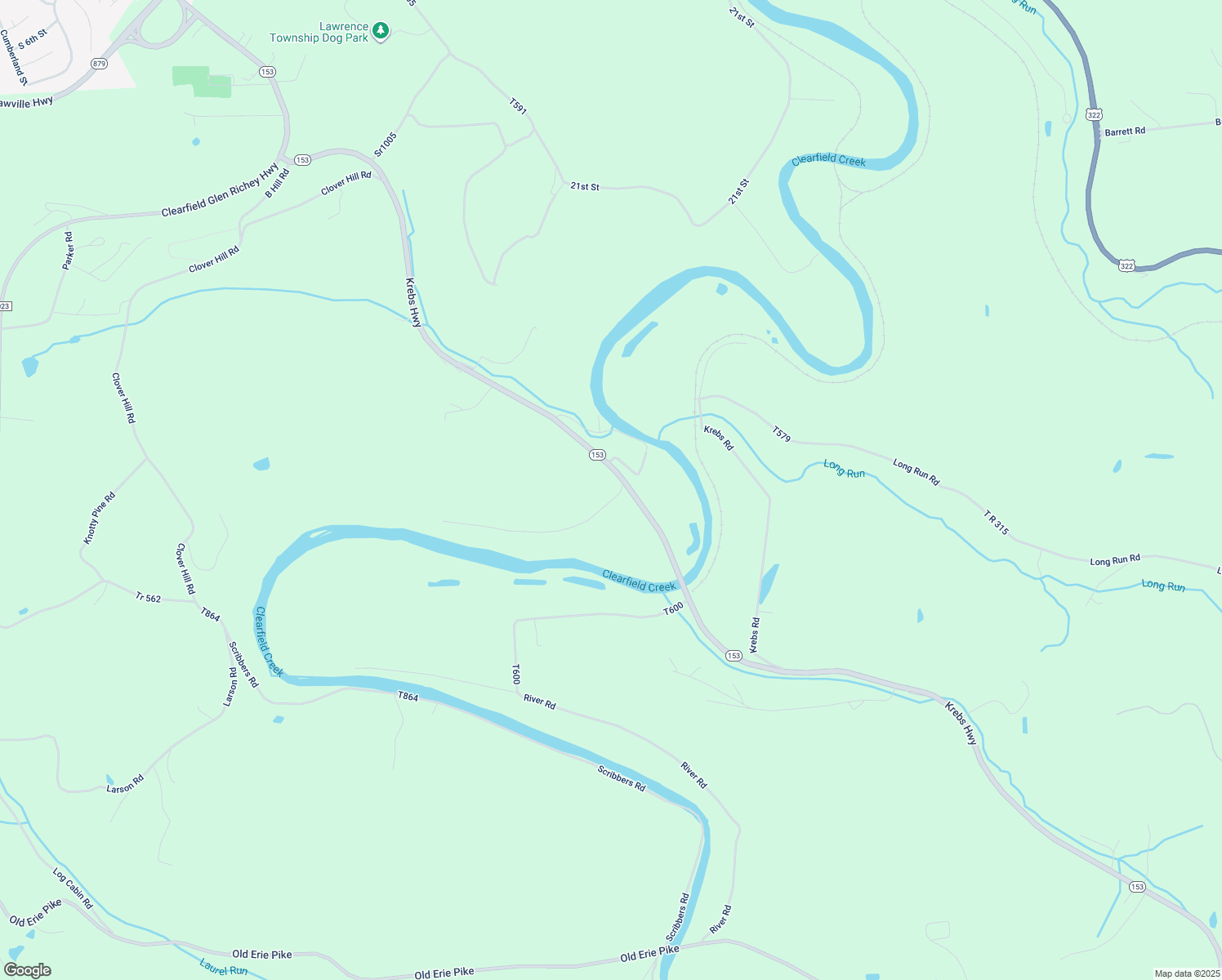 map of restaurants, bars, coffee shops, grocery stores, and more near 40 Litz Road in Clearfield