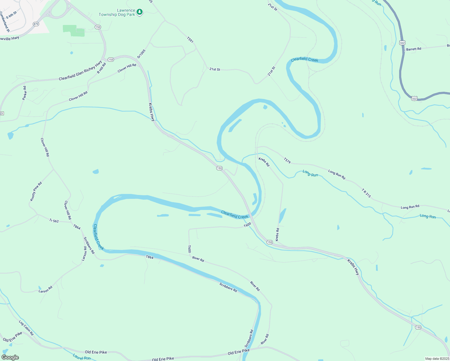 map of restaurants, bars, coffee shops, grocery stores, and more near 40 Litz Road in Clearfield