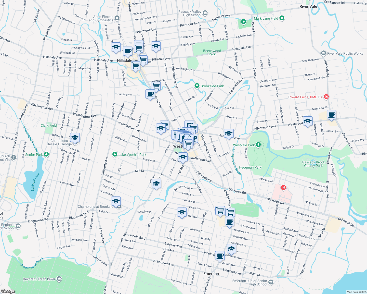 Westwood NJ Walk Score