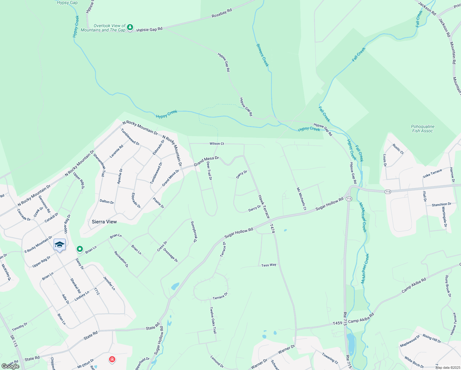 map of restaurants, bars, coffee shops, grocery stores, and more near 183 Darcy Drive in Saylorsburg