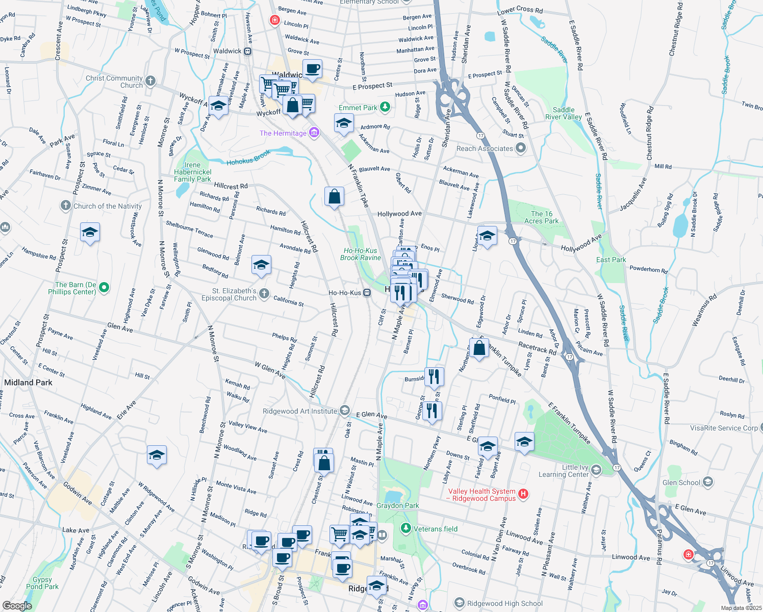 91 1st Street, HoHoKus NJ Walk Score