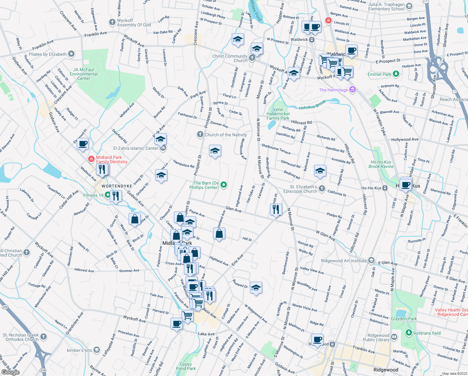 62 Woodside Avenue, Midland Park NJ Walk Score