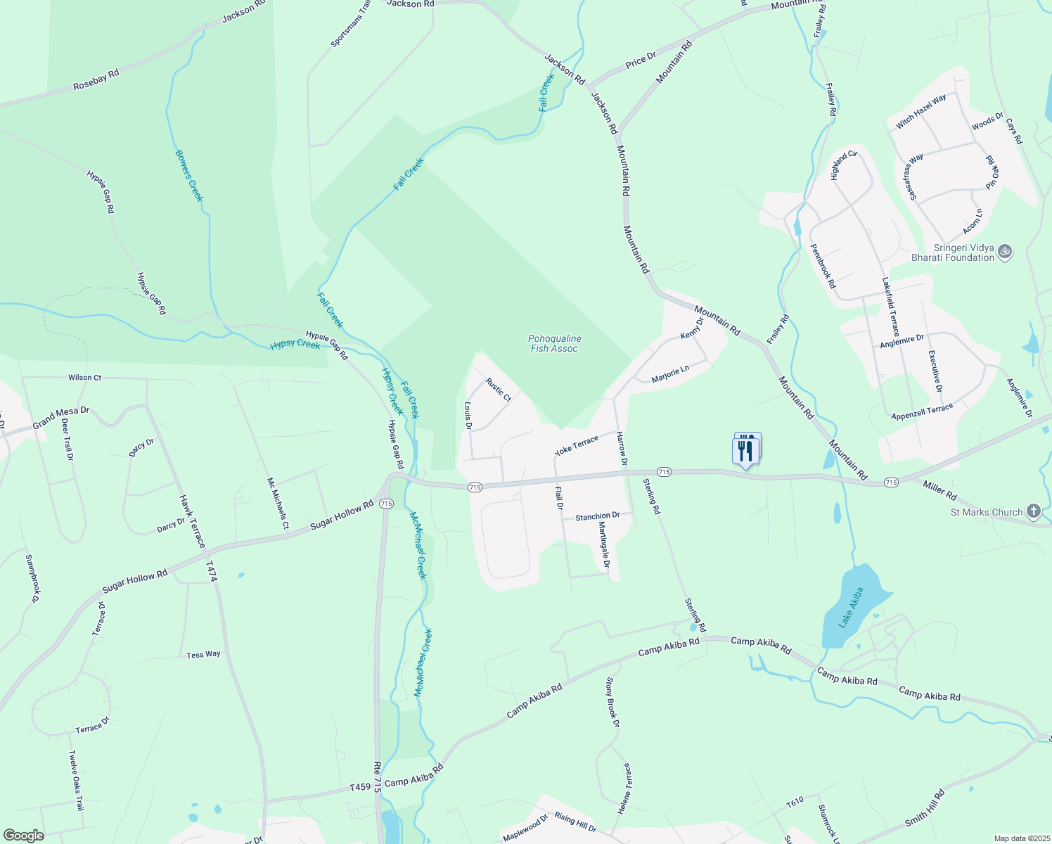 map of restaurants, bars, coffee shops, grocery stores, and more near 1019 Jackson View Road in Stroudsburg