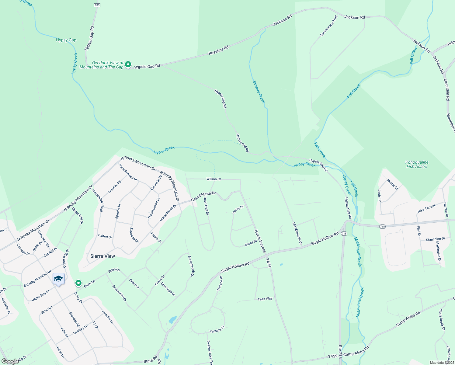 map of restaurants, bars, coffee shops, grocery stores, and more near 164 Wilson Court in Saylorsburg