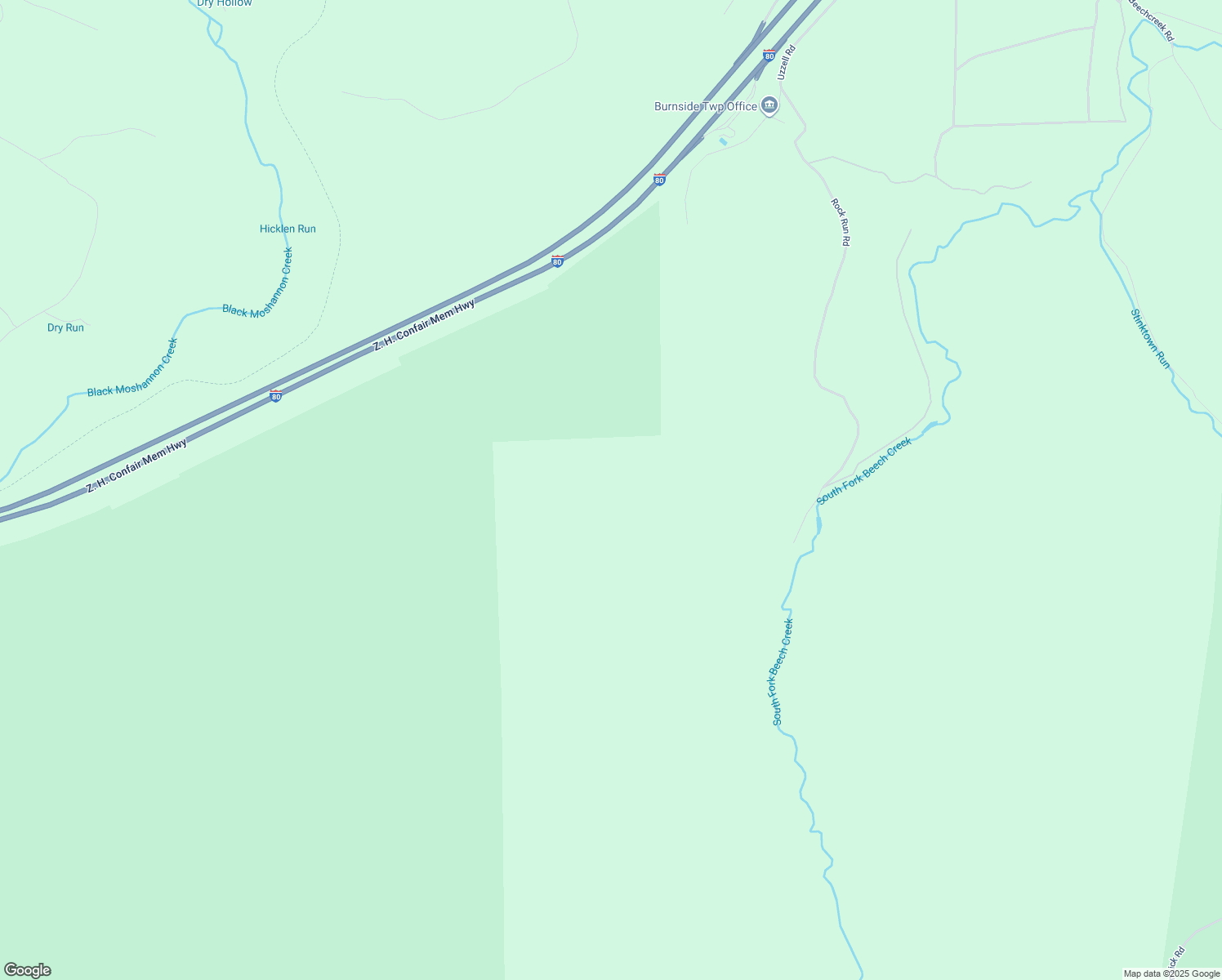 map of restaurants, bars, coffee shops, grocery stores, and more near in Snow Shoe