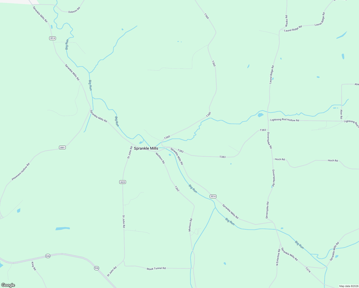 map of restaurants, bars, coffee shops, grocery stores, and more near 169 Barton Chapel Road in Sprankle Mills