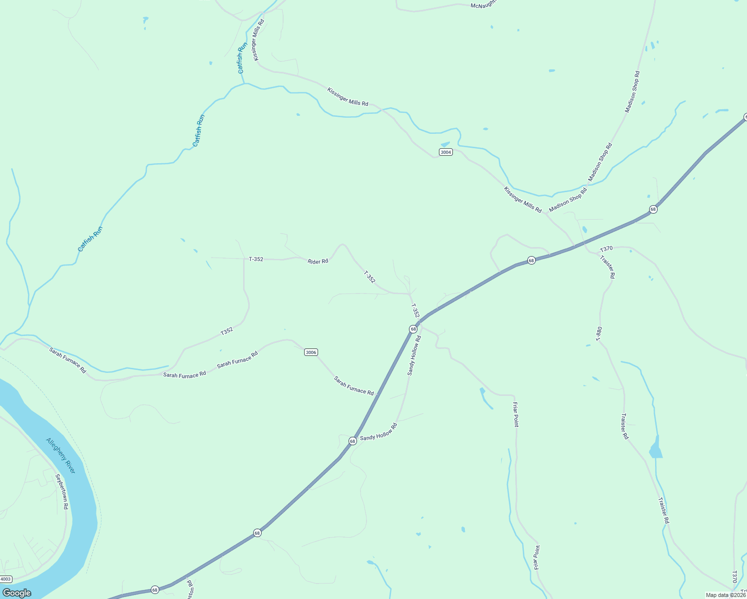 map of restaurants, bars, coffee shops, grocery stores, and more near 1-301 Conner Lane in Rimersburg