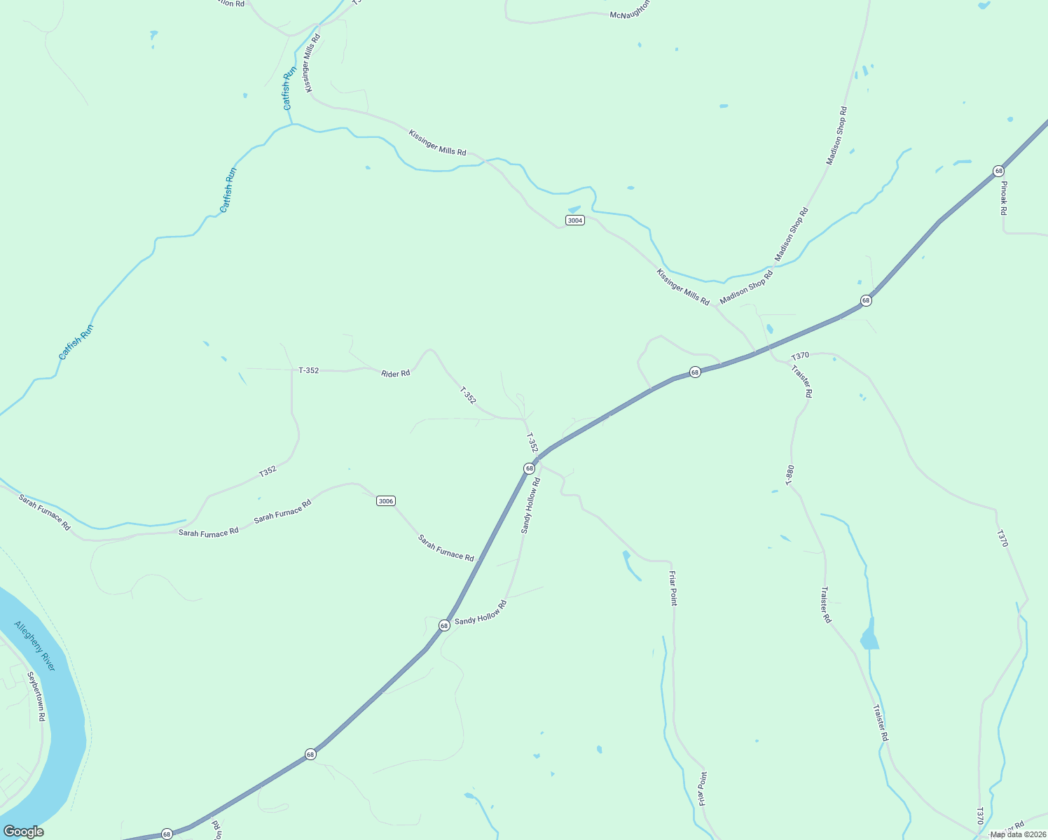 map of restaurants, bars, coffee shops, grocery stores, and more near 1 Rose Lane in Rimersburg