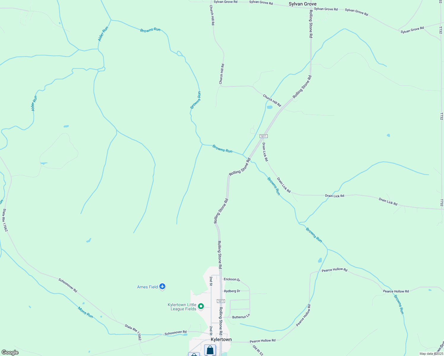 map of restaurants, bars, coffee shops, grocery stores, and more near 1481 Rolling Stone Road in Morrisdale