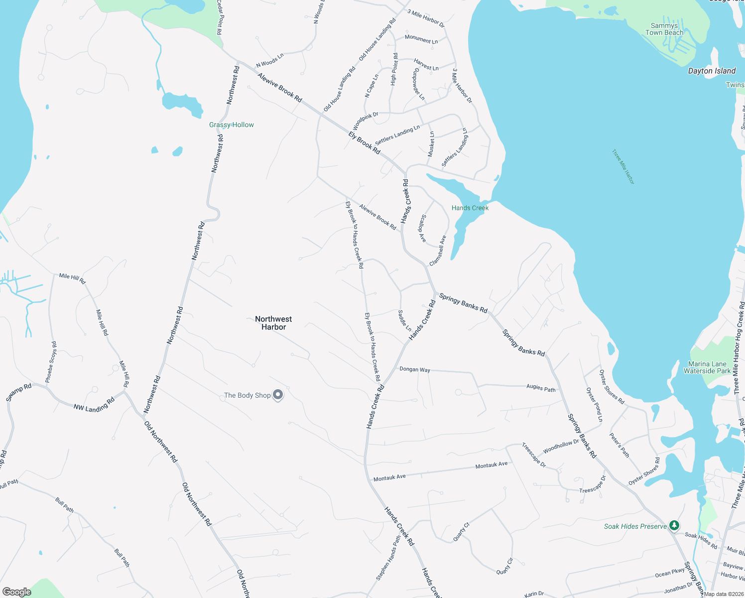 map of restaurants, bars, coffee shops, grocery stores, and more near 4 Perigee Path in East Hampton