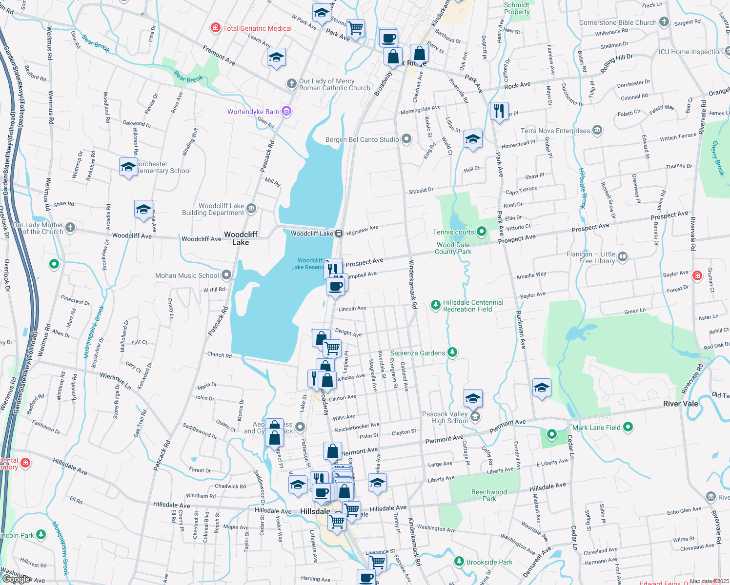 15 Oak Street, Woodcliff Lake NJ Walk Score
