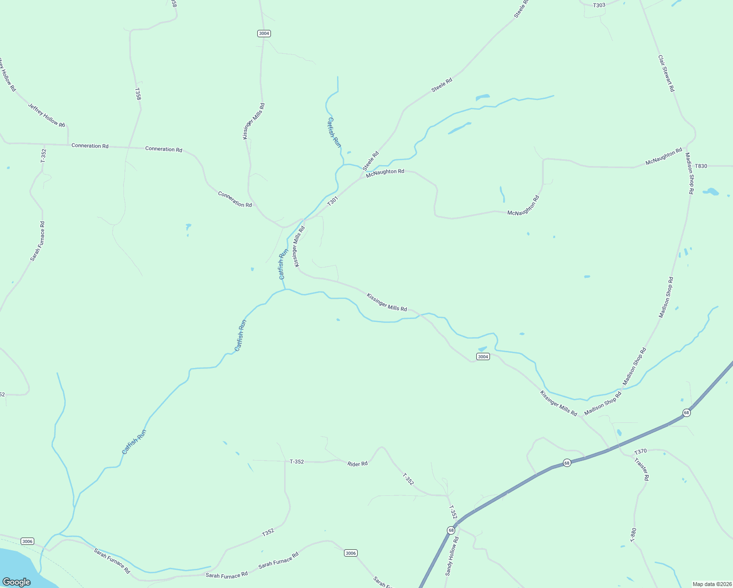 map of restaurants, bars, coffee shops, grocery stores, and more near 1000-1098 Kissinger Mills Road in Rimersburg