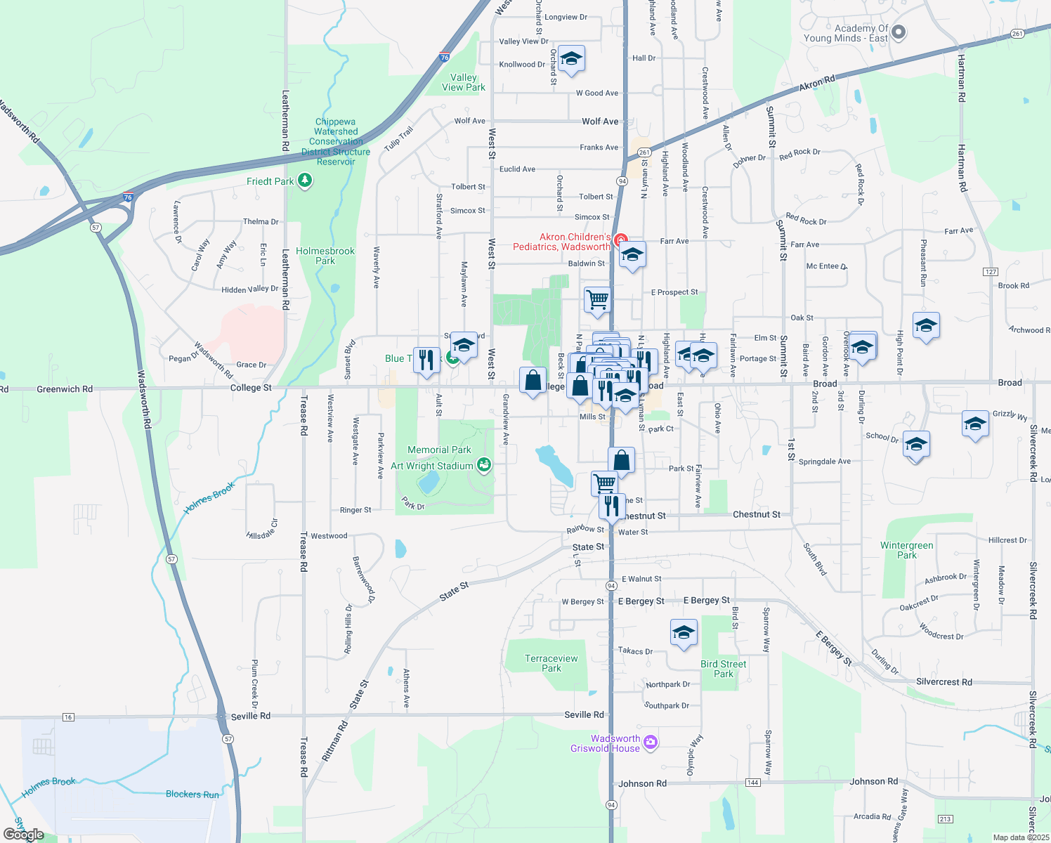 245 Mills Street, Wadsworth OH Walk Score