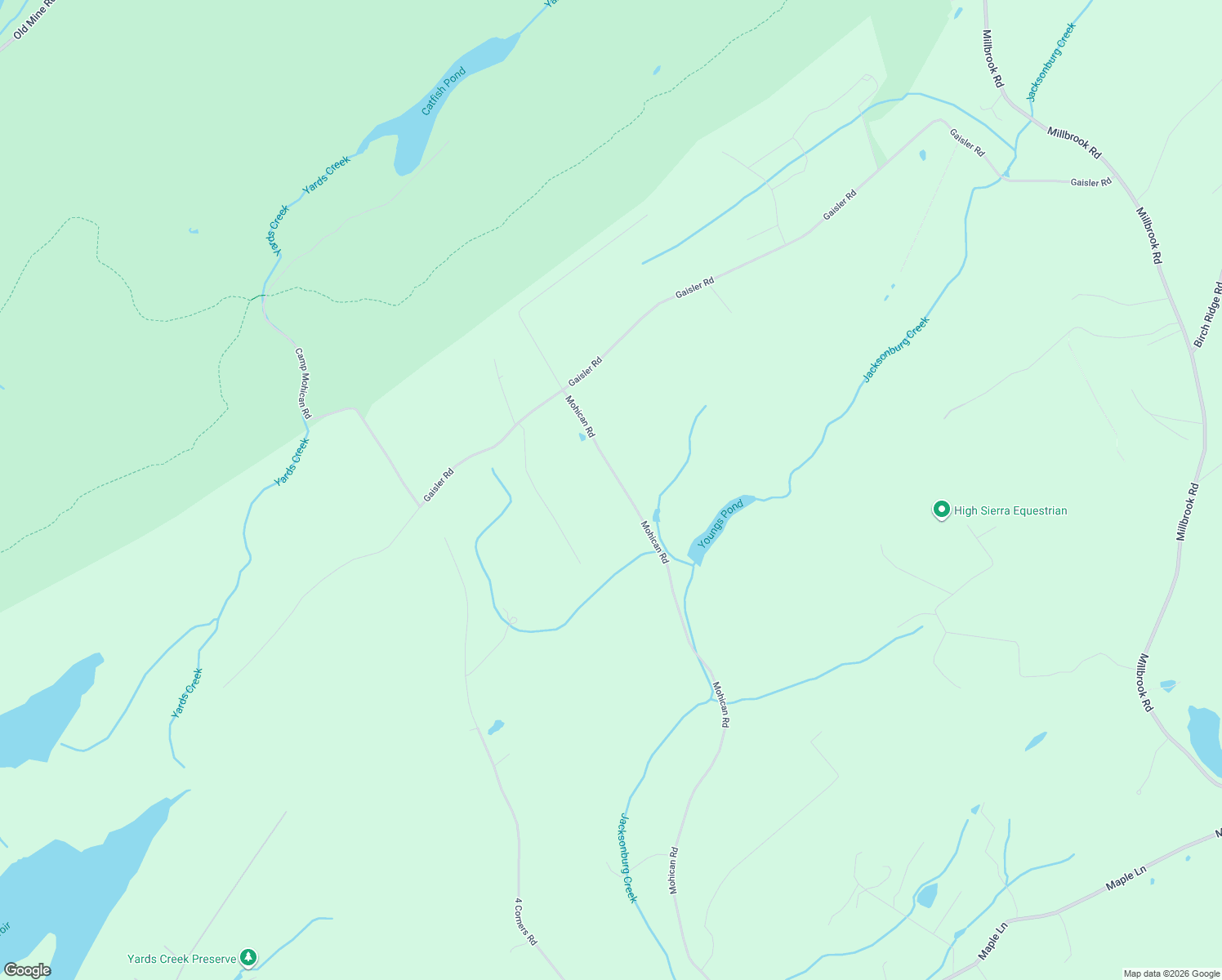 map of restaurants, bars, coffee shops, grocery stores, and more near 149 Mohican Road in Blairstown