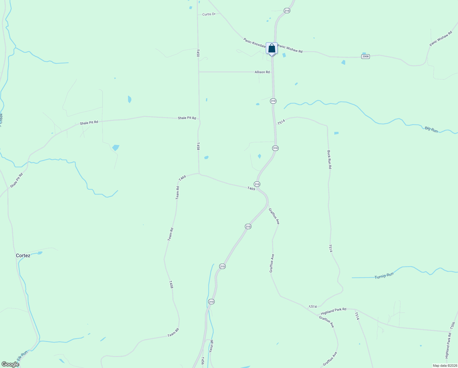 map of restaurants, bars, coffee shops, grocery stores, and more near North Summit Road in Anita