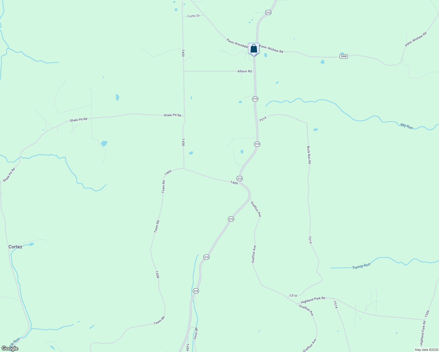 map of restaurants, bars, coffee shops, grocery stores, and more near North Summit Road in Anita